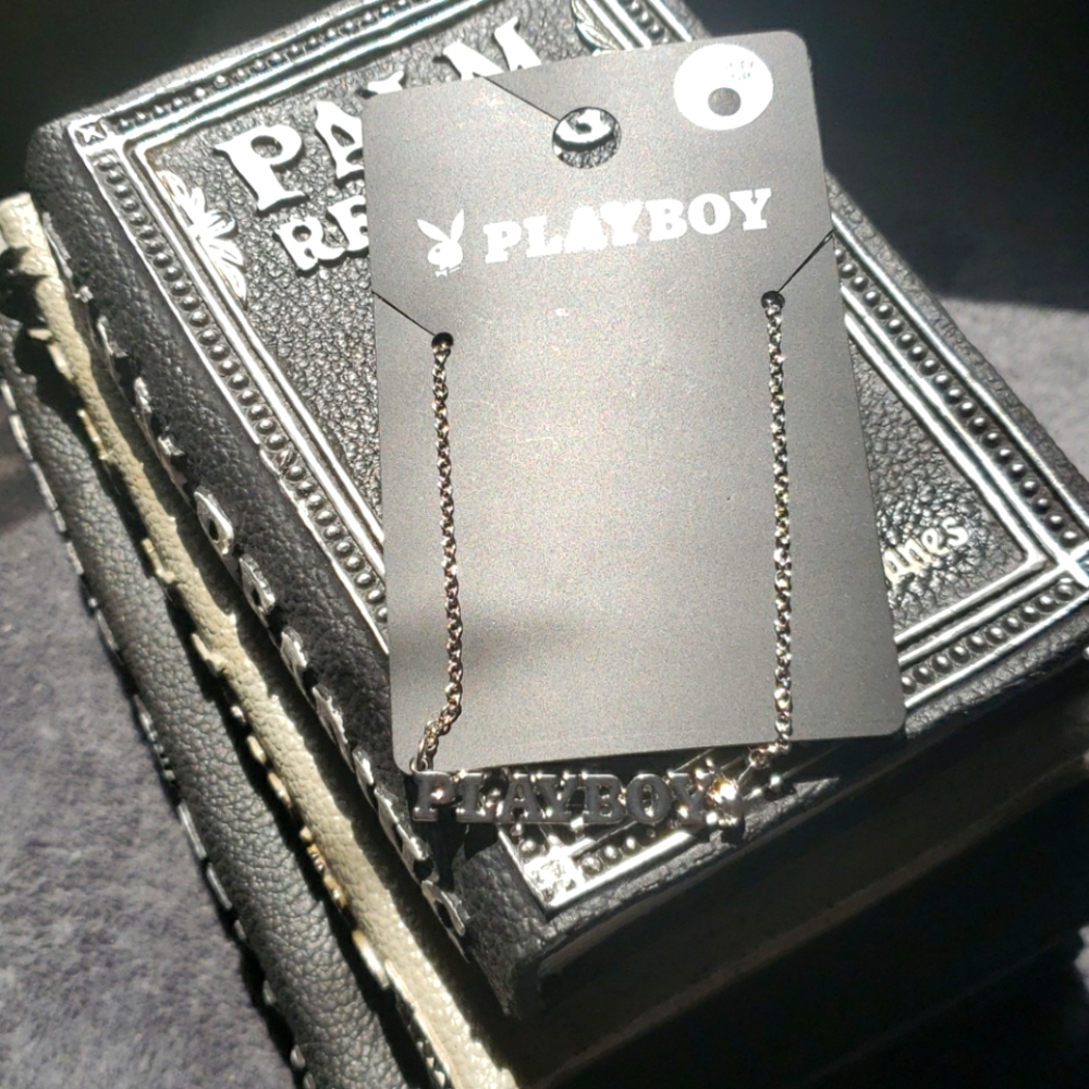 Playboy nameplate necklace